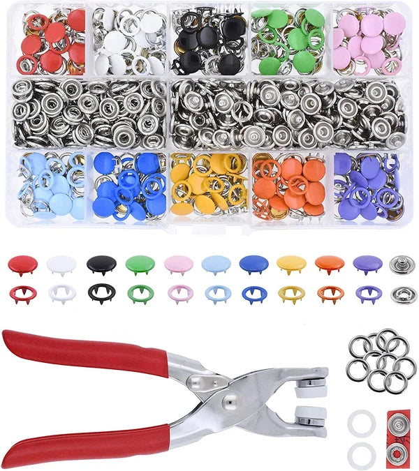 Fecho metálico para botões de vestuário + 🎁 Presente Grátis: Mini alisador de cabelo