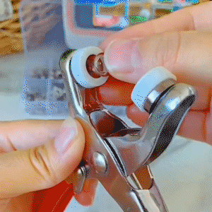 Fecho metálico para botões de vestuário + 🎁 Presente Grátis: Mini alisador de cabelo
