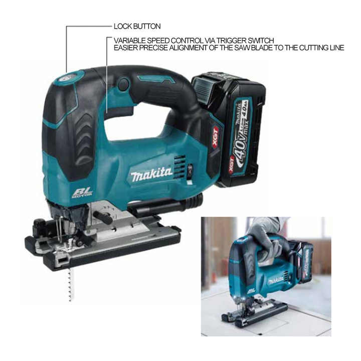 Makita-DJV182 serra eléctrica sem escovas, 18V, com lâmina de serra, pega de barril sem fios