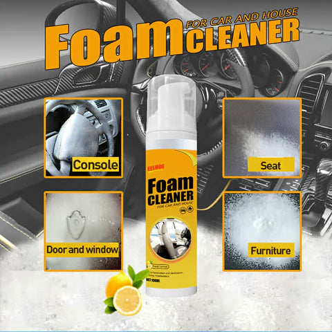 Espuma de Limpeza Fresh Foam - Desengordurante Multiusos para Casa e Carro + Presente Grátis🎁: 4 Panos de Limpeza Mágicos