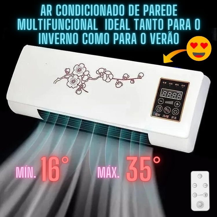 Ar condicionado de parede versátil para aquecimento e arrefecimento 🛒