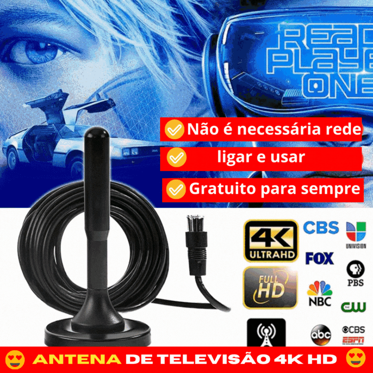Pare de pagar! Assista agora todos os seus canais favoritos de graça!🎁 Recetor de TV digital HD