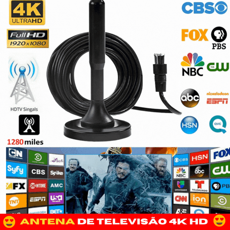Pare de pagar! Assista agora todos os seus canais favoritos de graça!🎁 Recetor de TV digital HD