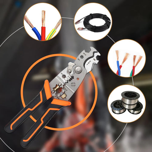 Ferramenta de cravar multifunções para descascar fios